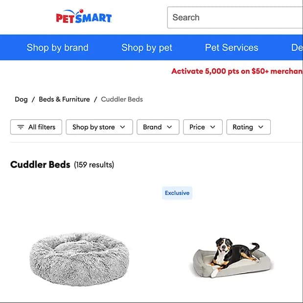 PetSmart Dog Beds